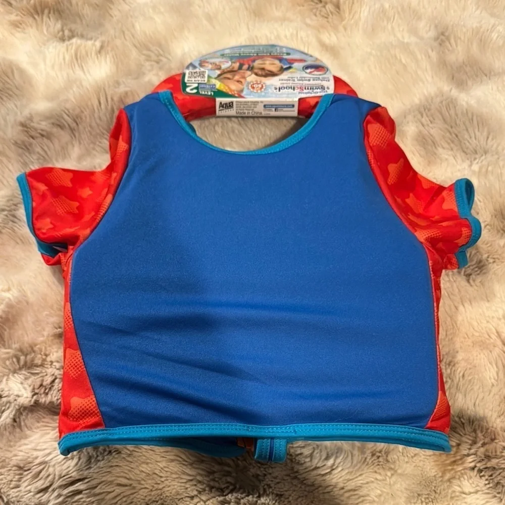 Kids Swim Vest - Blue and Red